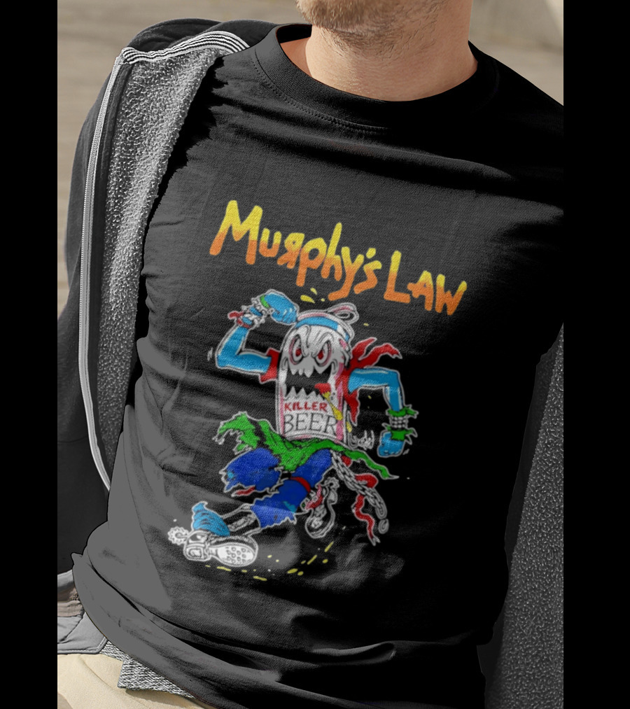 Murphy's Law Killer Beer Crossover Thrash Monster Can Running T-Shirt