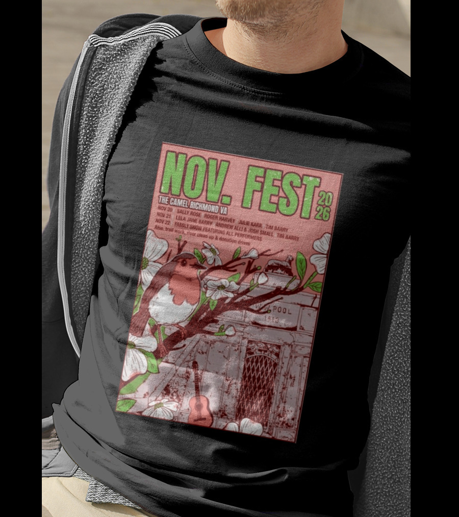 Nov. Fest 2026 The Camel Richmond VA Sally Rose Roger Harvey Julie Karr Tim Barry Lela Jane Barry Andrew Alli Josh Small Family Show T-Shirt