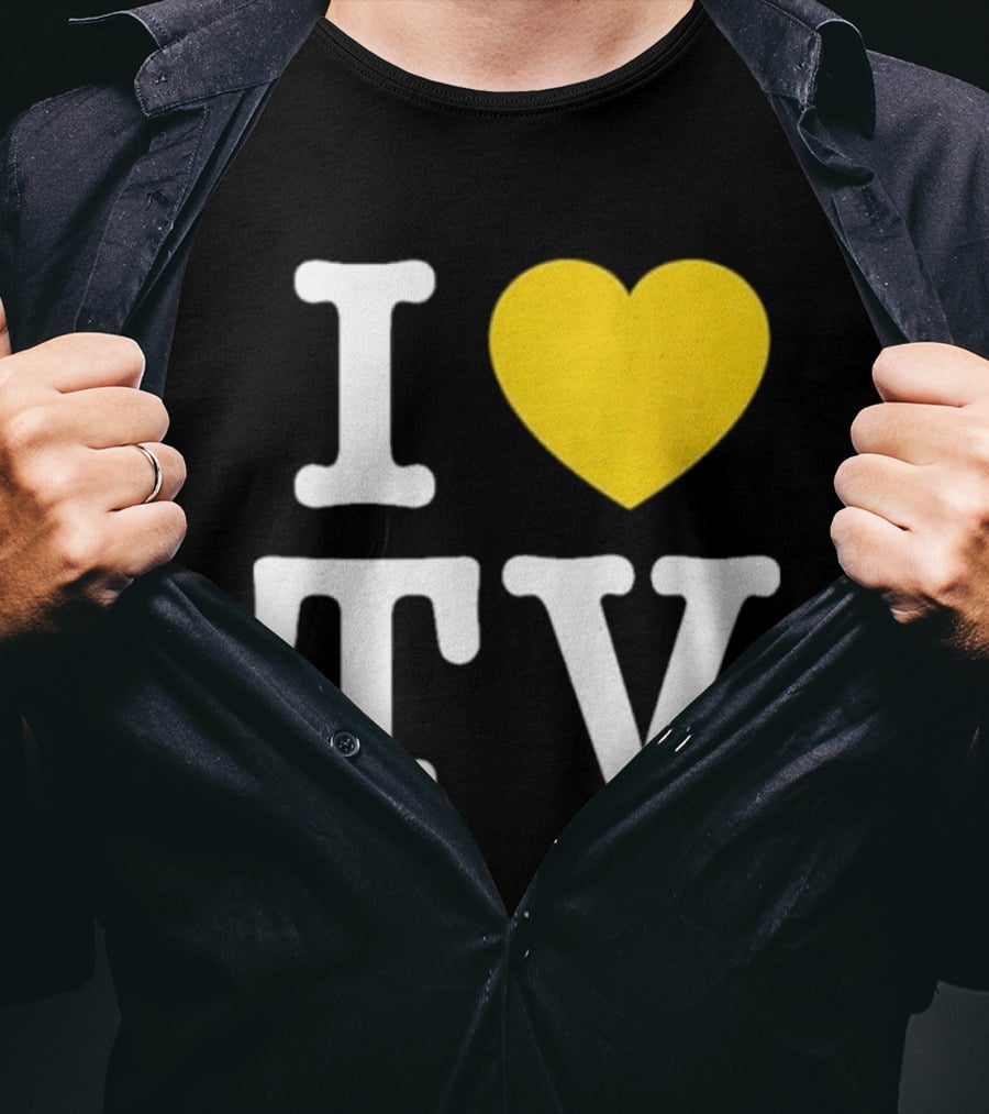 Hivemind I Love TV Heart T-Shirt