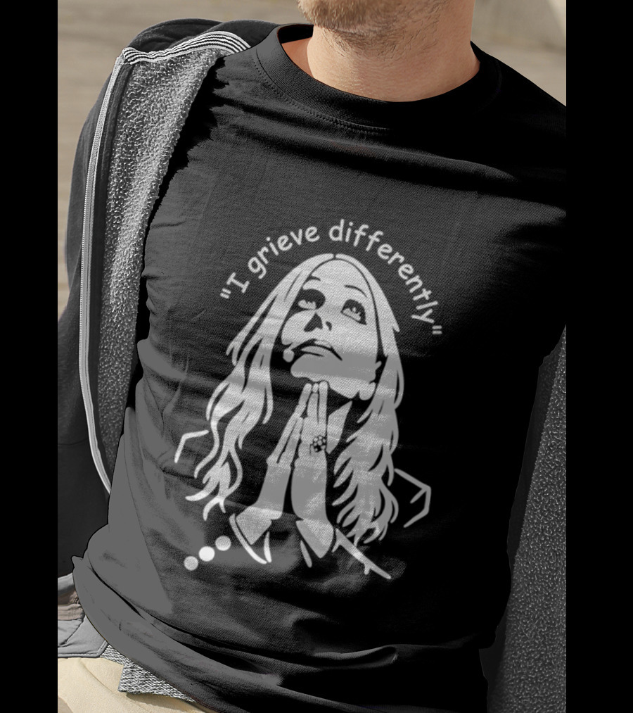 I Grieve Differently Inspirational Woman Praying Hands T-Shirt
