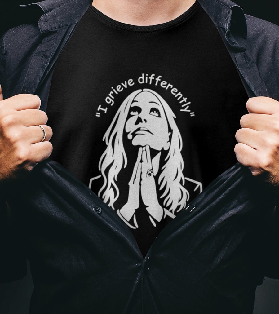 I Grieve Differently Inspirational Woman Praying Hands T-Shirt