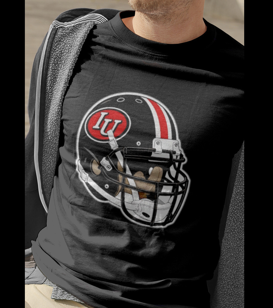 Indiana Hoosiers IU Football Helmet T-Shirt
