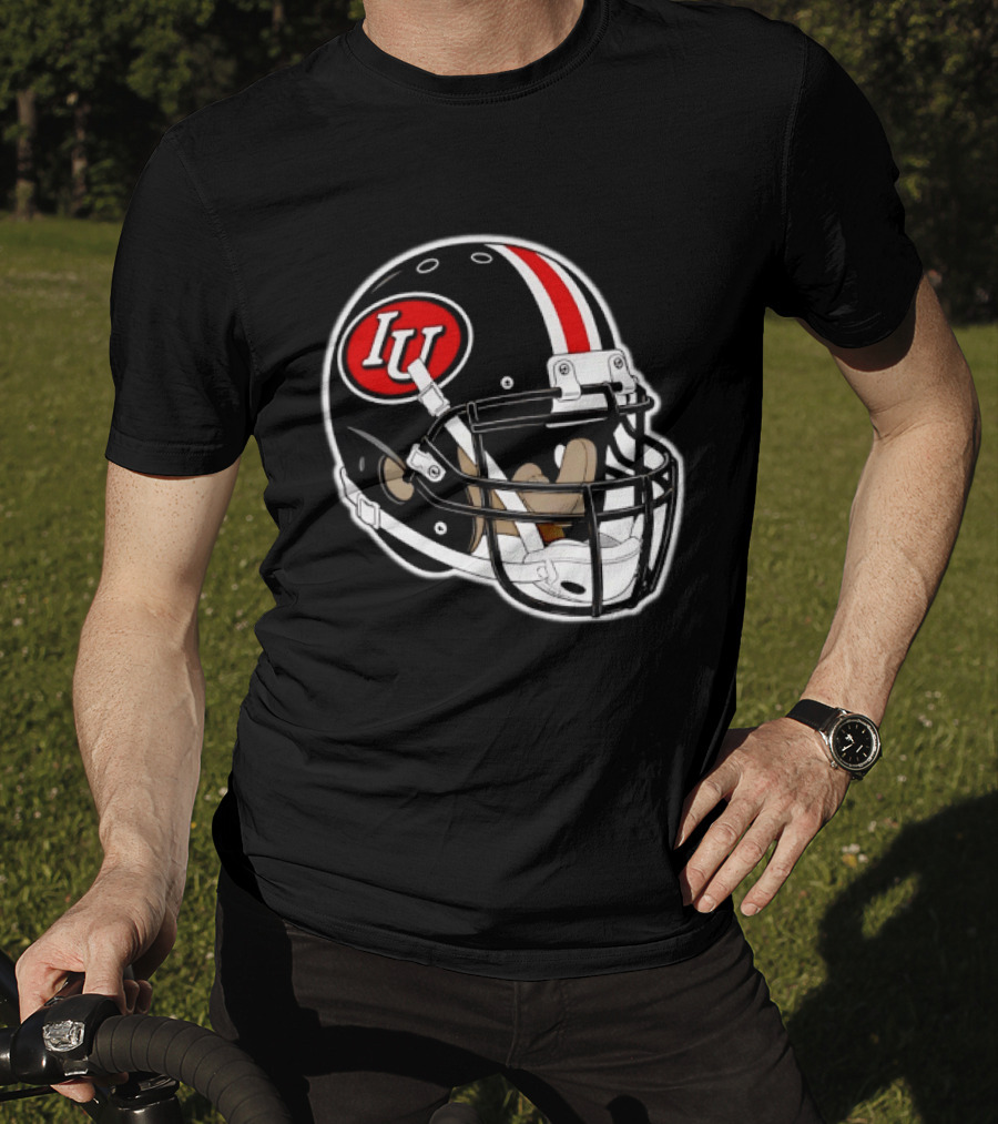 Indiana Hoosiers IU Football Helmet T-Shirt