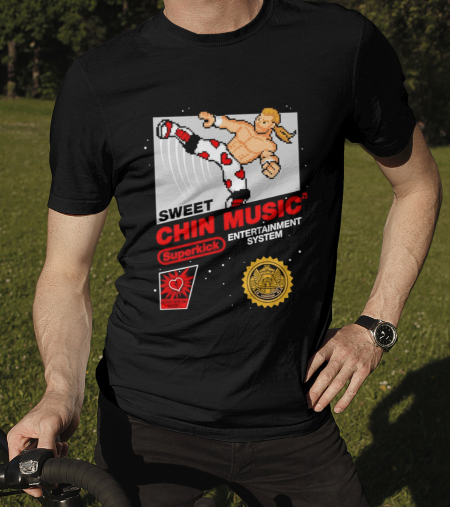 Sweet Chin Music Heartbreak Kid Entertainment System Series T-Shirt