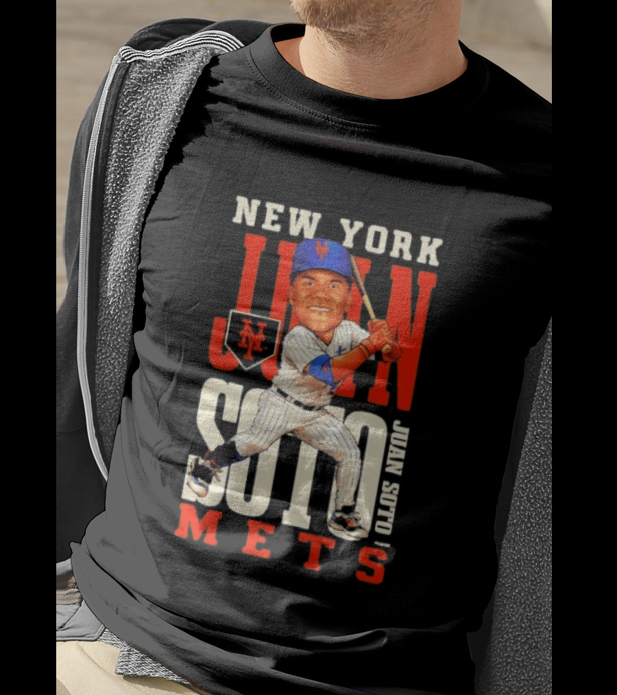 New York Mets Juan Soto Caricature MLB Baseball T-Shirt