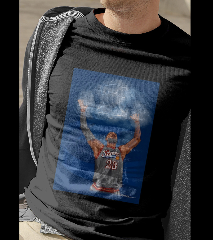 LeBron James Philadelphia 76ers 23 Liberty Bell Jersey T-Shirt