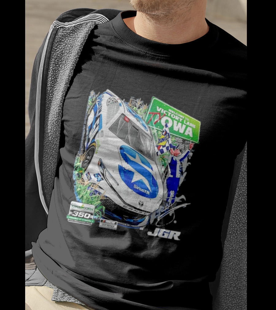 Ty Gibbs Welcome To Victory Lane Iowa Corn 350 NASCAR Cup Series JGR T-Shirt