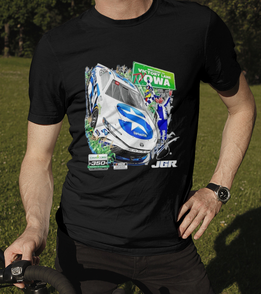 Ty Gibbs Welcome To Victory Lane Iowa Corn 350 NASCAR Cup Series JGR T-Shirt