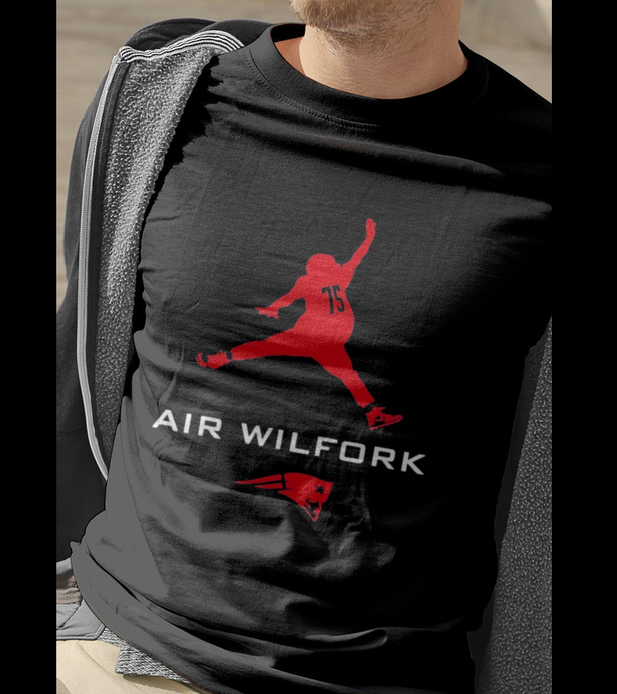 New England Patriots Air Wilfork 75 Jumpman T-Shirt