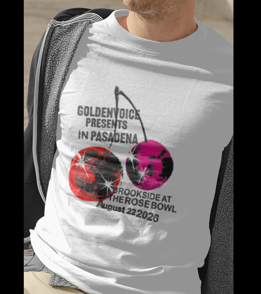 Goldenvoice Presents Pasadena Brookside At The Rose Bowl August 22 2026 Disco Cherry Baby T-Shirt
