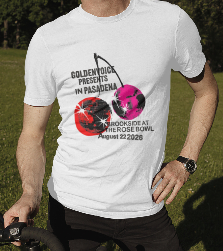 Goldenvoice Presents Pasadena Brookside At The Rose Bowl August 22 2026 Disco Cherry Baby T-Shirt