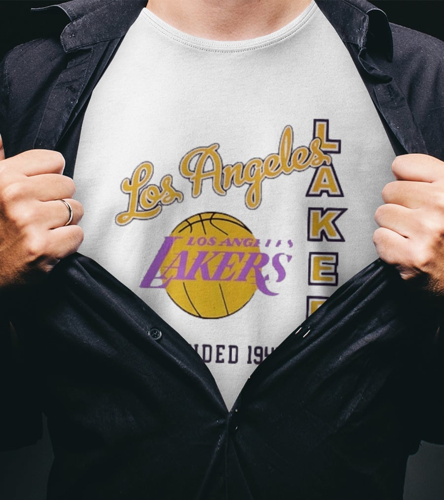 Los Angeles Lakers Founded 1947 NBA Basketball Team T-Shirt