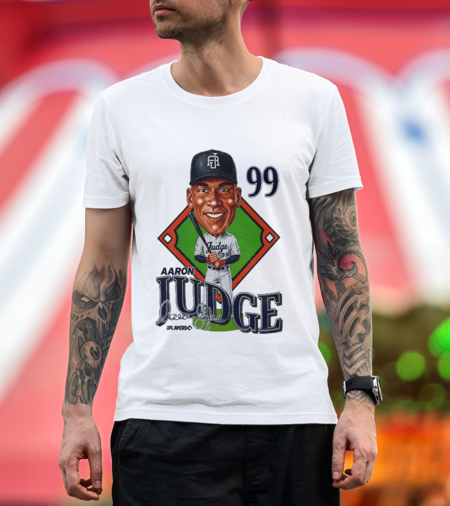 Aaron Judge New York Yankees Player 99 Caricature T-Shirt
