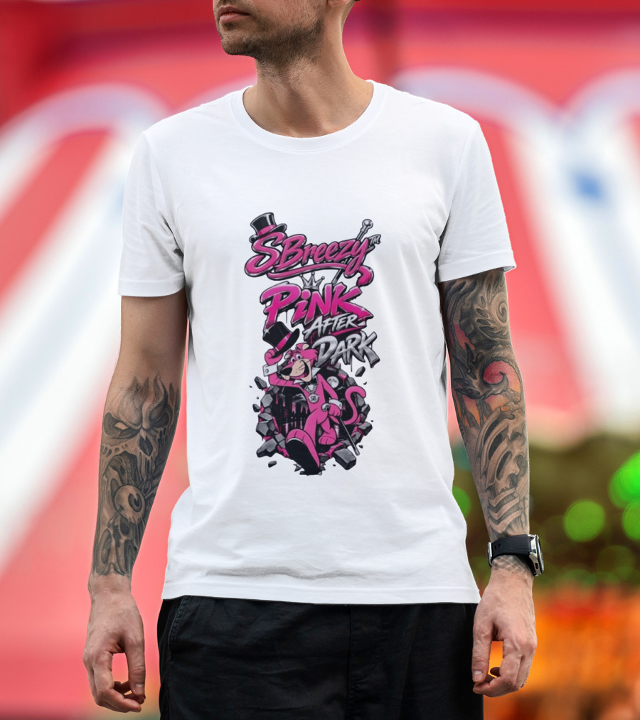 SBreezy Pink After Dark Cartoon T-Shirt