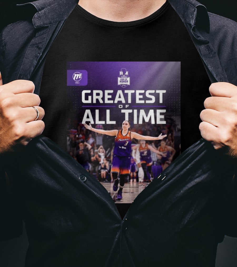 Diana Taurasi Phoenix Mercury Ring Of Honor Greatest Of All Time T-Shirt