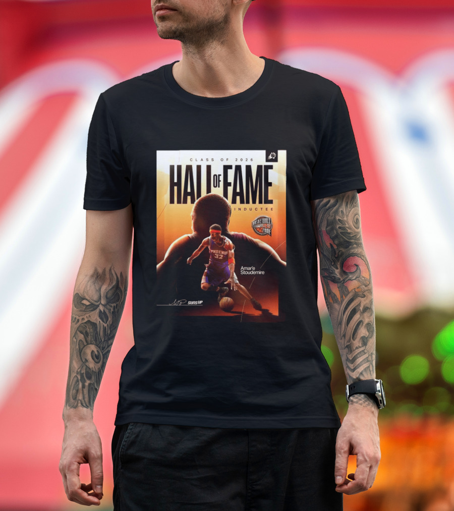 Class Of 2026 Hall Of Fame Inductee Amar'e Stoudemire Phoenix Suns Basketball T-Shirt