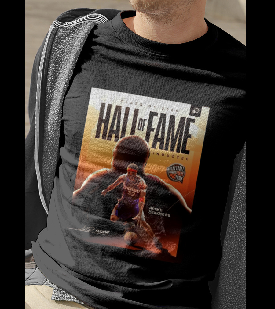 Class Of 2026 Hall Of Fame Inductee Amar'e Stoudemire Phoenix Suns Basketball T-Shirt