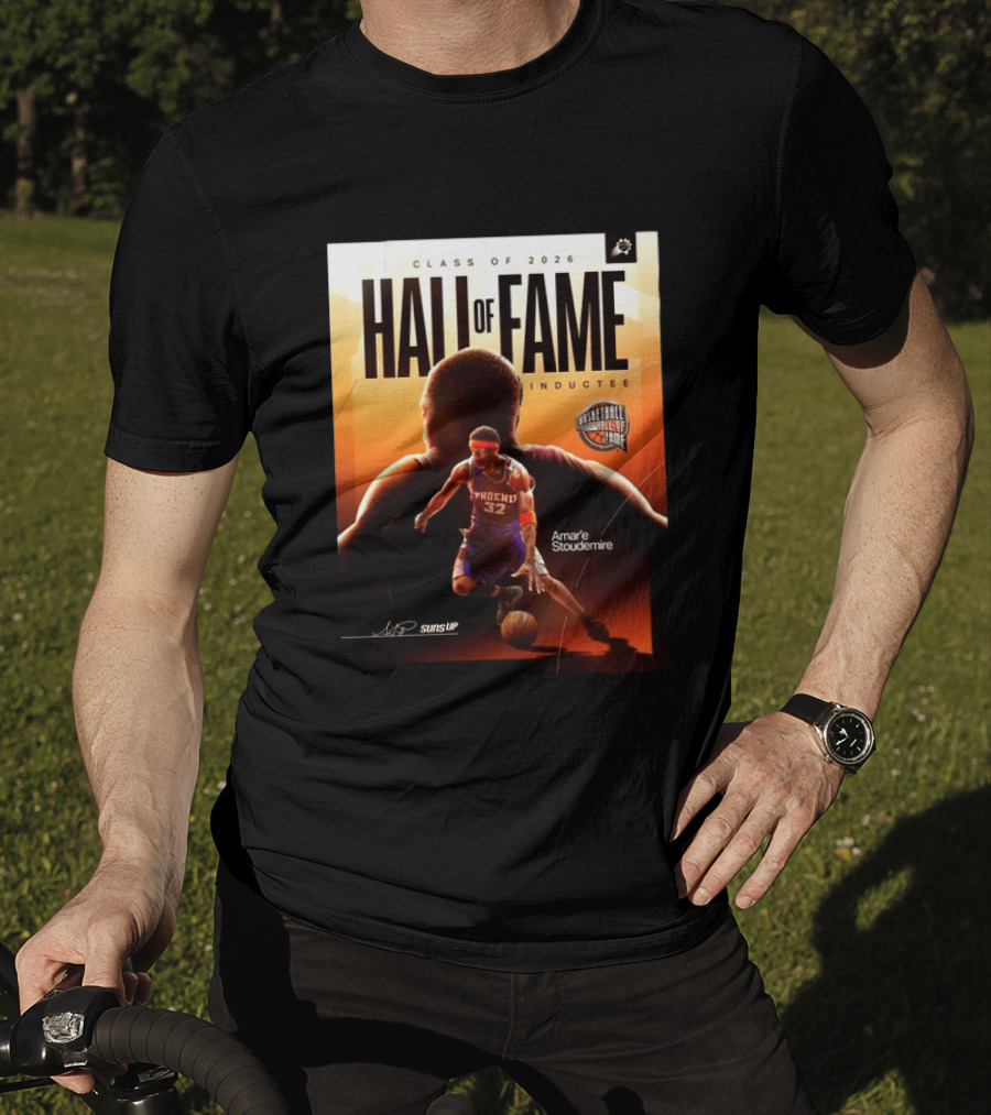 Class Of 2026 Hall Of Fame Inductee Amar'e Stoudemire Phoenix Suns Basketball T-Shirt