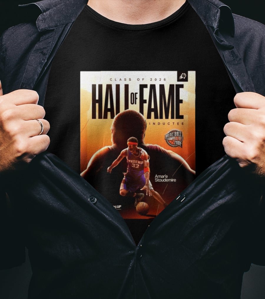 Class Of 2026 Hall Of Fame Inductee Amar'e Stoudemire Phoenix Suns Basketball T-Shirt