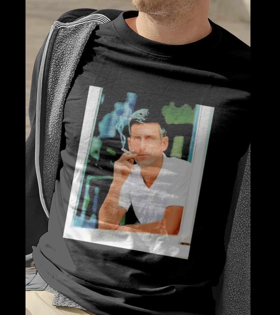 Novak Djokovic Smoking Tennis ATP Champion T-Shirt