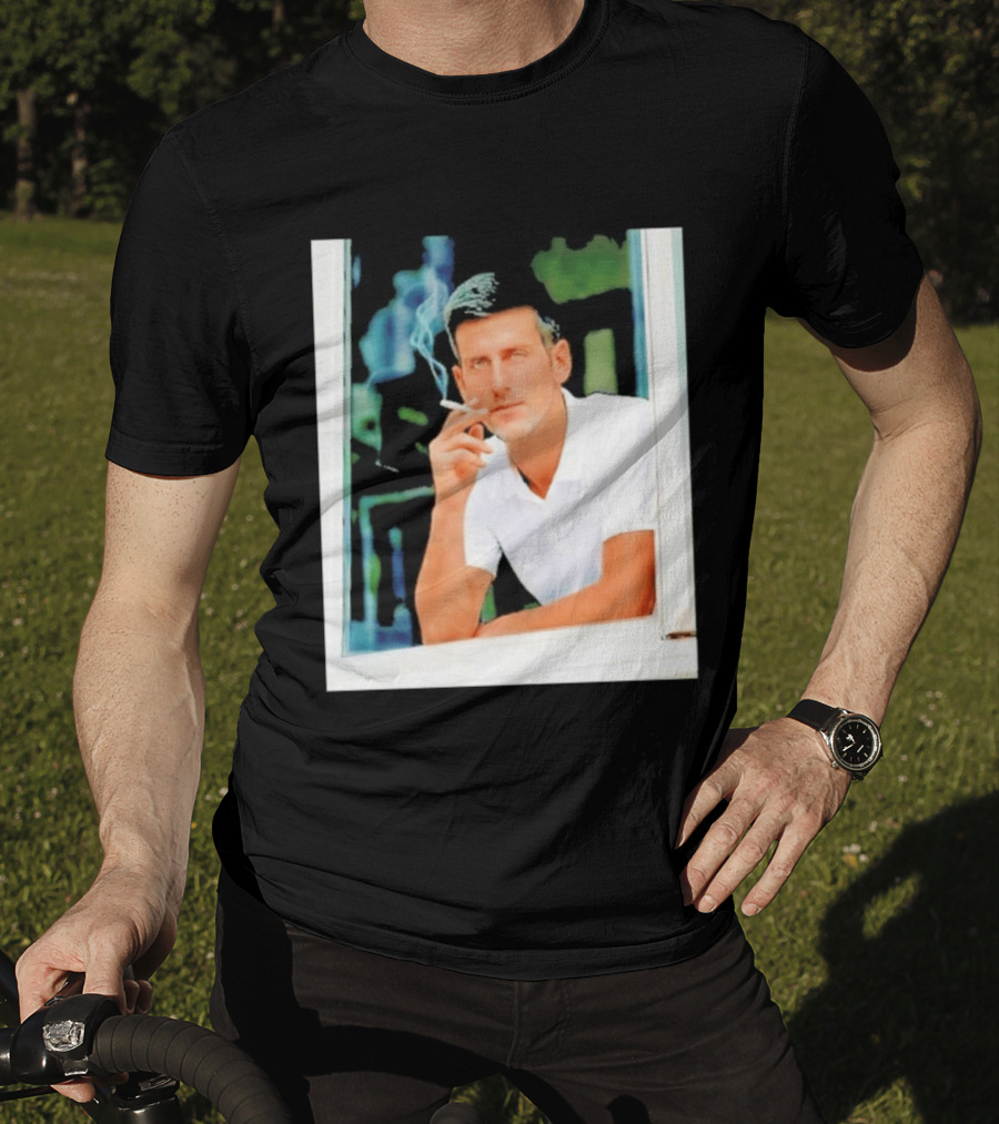 Novak Djokovic Smoking Tennis ATP Champion T-Shirt