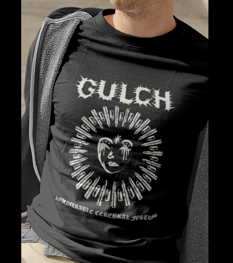 Gulch Impenetrable Cerebral Fortress Knife Face Symbol Hardcore T-Shirt