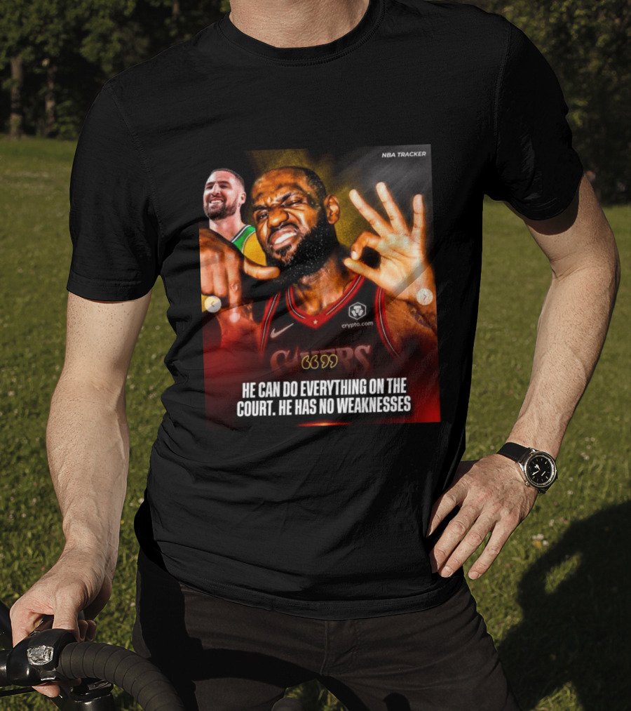 He Can Do Everything On The Court He Has No Weaknesses Crypto Lakers NBA Tracker T-Shirt