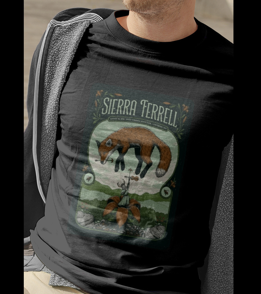 Sierra Ferrell August 16 2026 Lewisburg WV West Virginia State Fair Fox Violin T-Shirt