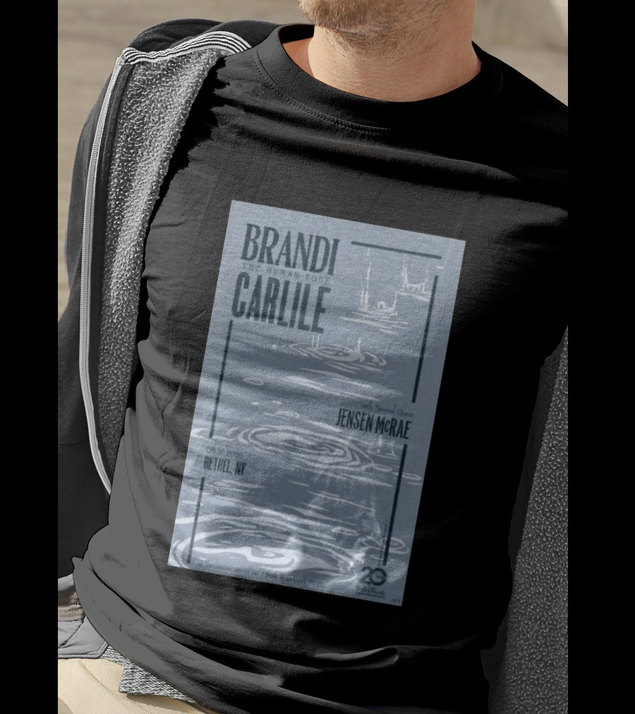 Brandi Carlile The Human Tour August 16 2026 Bethel Ny With Special Guest Jensen Mcrae Woodstock 20 Years Bethelwoods 1969 T-Shirt
