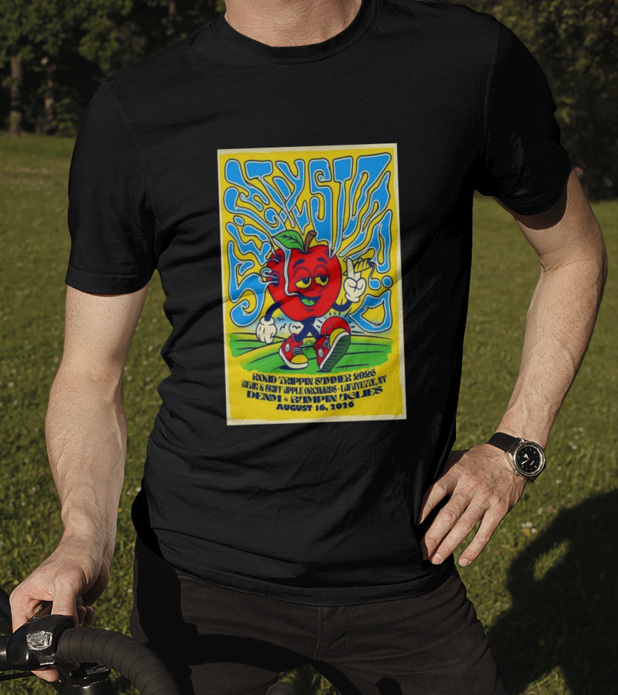 Slightly Stoopid Road Trippin Summer 2026 Apple Orchards LaFayette NY August 16 Dem Apples Bumpin Uglies T-Shirt