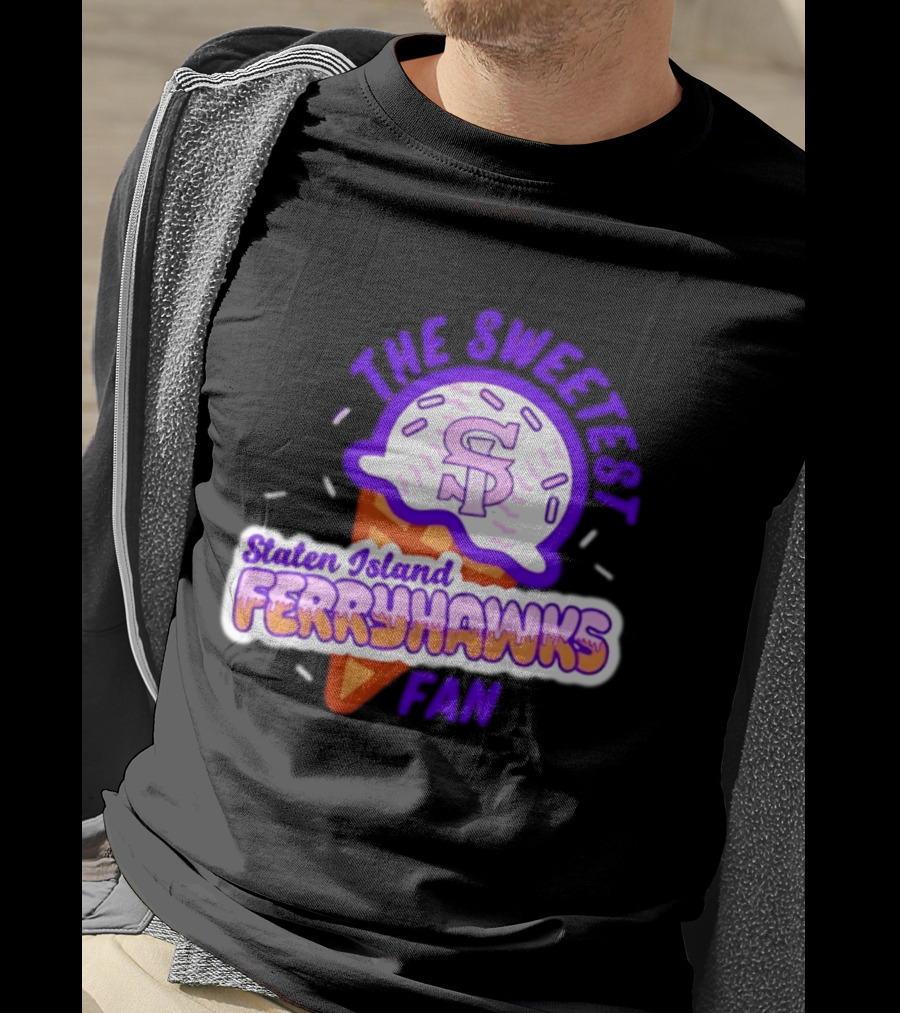 Staten Island Ferryhawks The Sweetest Fan Ice Cream Cone T-Shirt