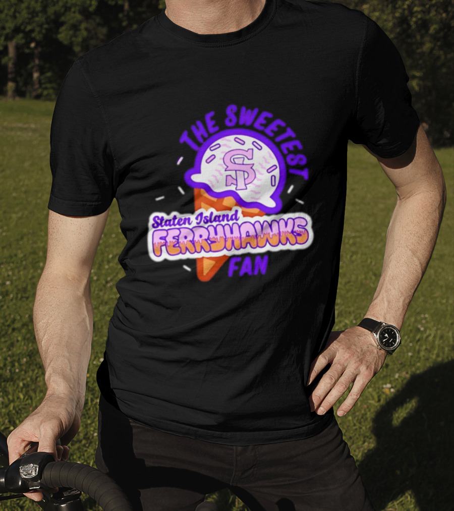 Staten Island Ferryhawks The Sweetest Fan Ice Cream Cone T-Shirt
