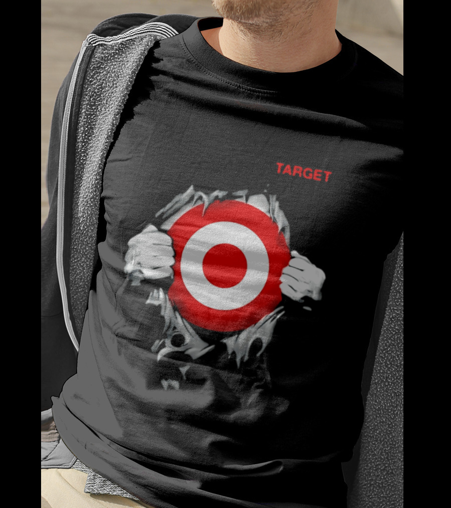 Target Ripped Chest Bullseye T-Shirt