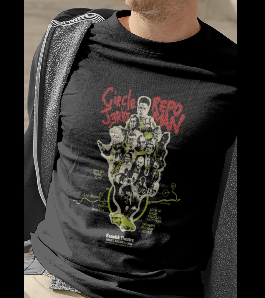 Circle Jerks X Repo Man August 14 2026 Keswick Theatre Glenside PA T-Shirt