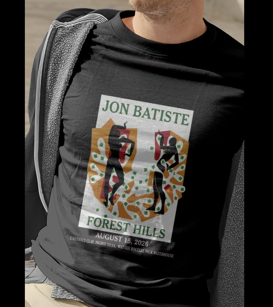 Jon Batiste Forest Hills August 15 2026 Cautious Clay Ingrid Silva Matteo Bocelli Nick Waterhouse T-Shirt