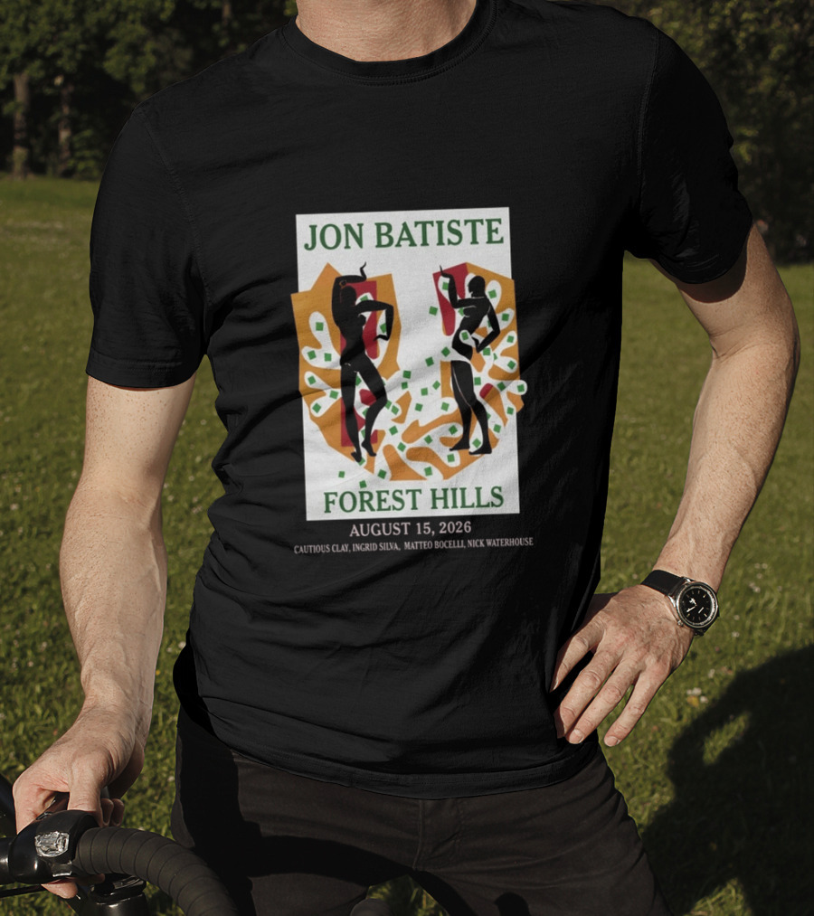 Jon Batiste Forest Hills August 15 2026 Cautious Clay Ingrid Silva Matteo Bocelli Nick Waterhouse T-Shirt