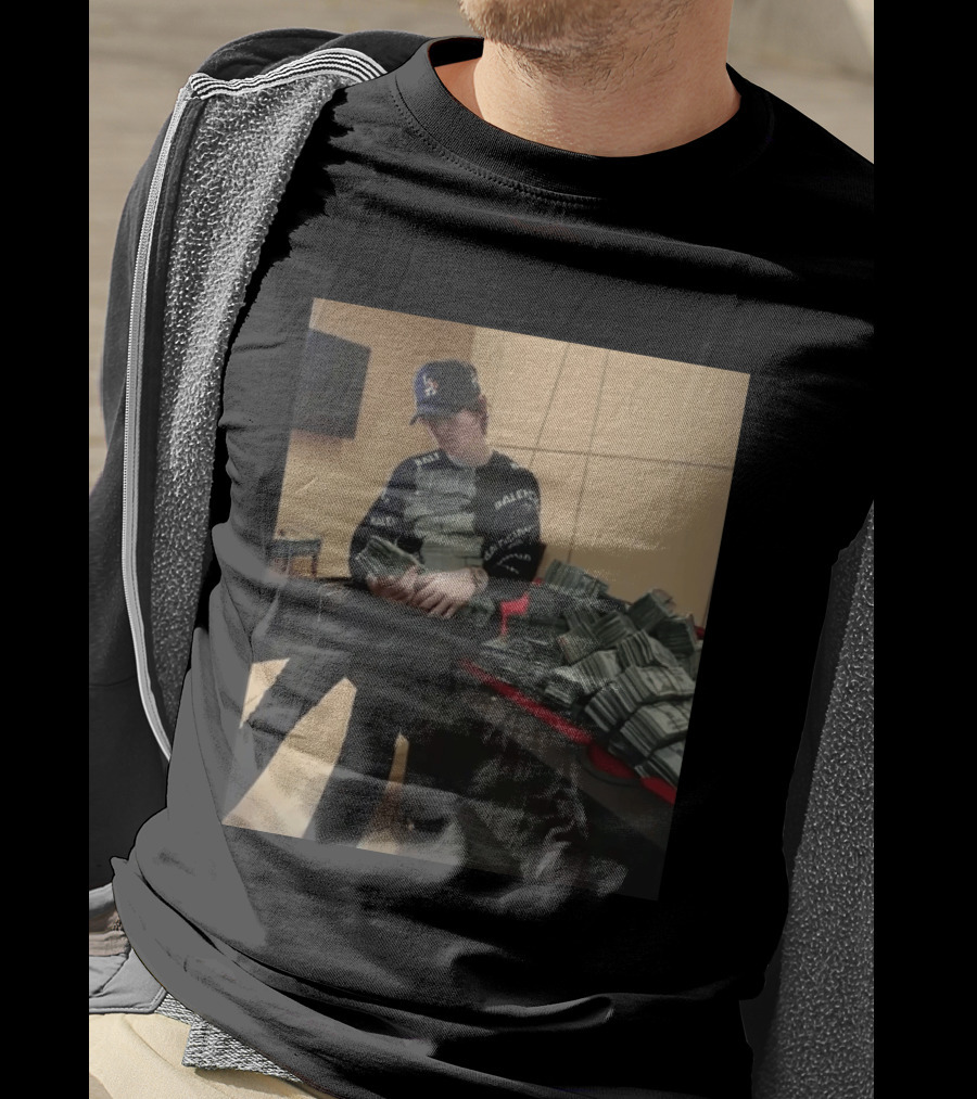 Balenciaga Black Stacks Of Cash T-Shirt