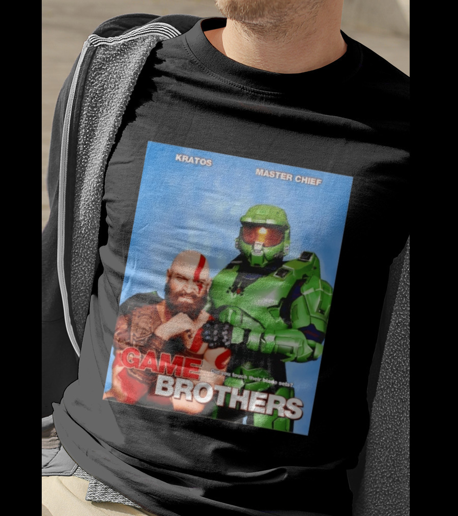 Kratos Master Chief Game Brothers Did You Touch Their Blade Sets T-Shirt