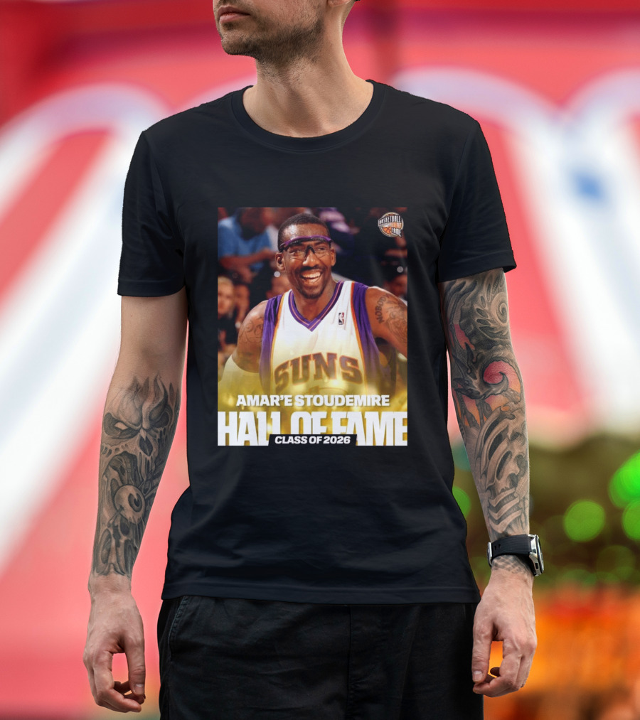 Amar'e Stoudemire Basketball Hall Of Fame Class Of 2026 Suns T-Shirt