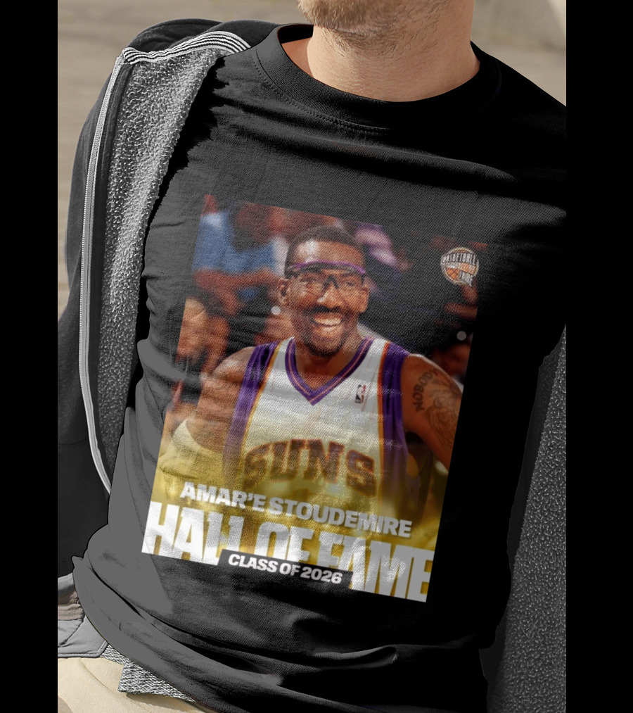 Amar'e Stoudemire Basketball Hall Of Fame Class Of 2026 Suns T-Shirt