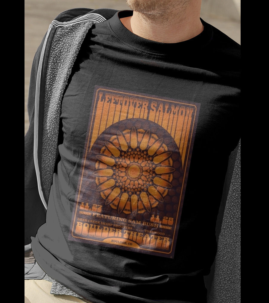 Leftover Salmon Boulder Theater November 27 28 2026 Featuring Sam Bush Deer Creek Sharp Shooters Tonewood T-Shirt