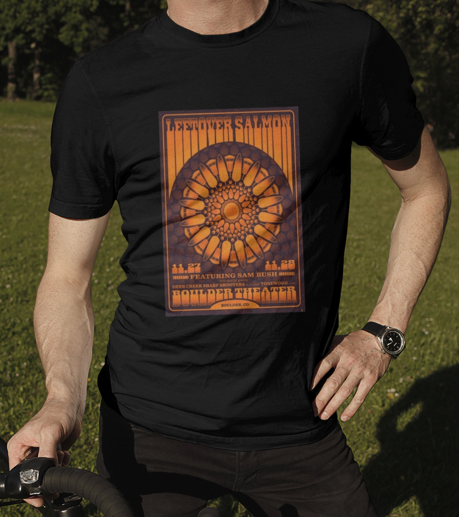 Leftover Salmon Boulder Theater November 27 28 2026 Featuring Sam Bush Deer Creek Sharp Shooters Tonewood T-Shirt