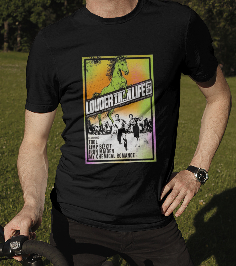 Louder Than Life 2026 Louisville KY Featuring Tool Limp Bizkit Iron Maiden My Chemical Romance T-Shirt