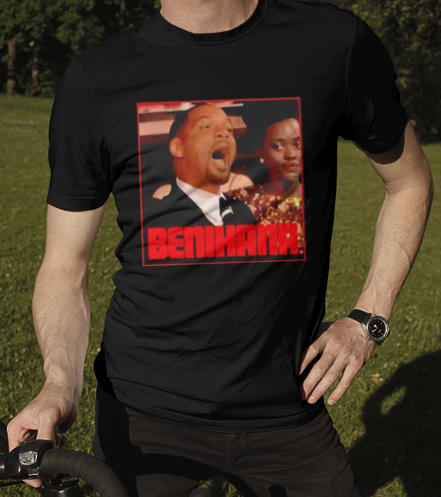 Benihana Will Smith Oscar 2022 Reaction Image T-Shirt