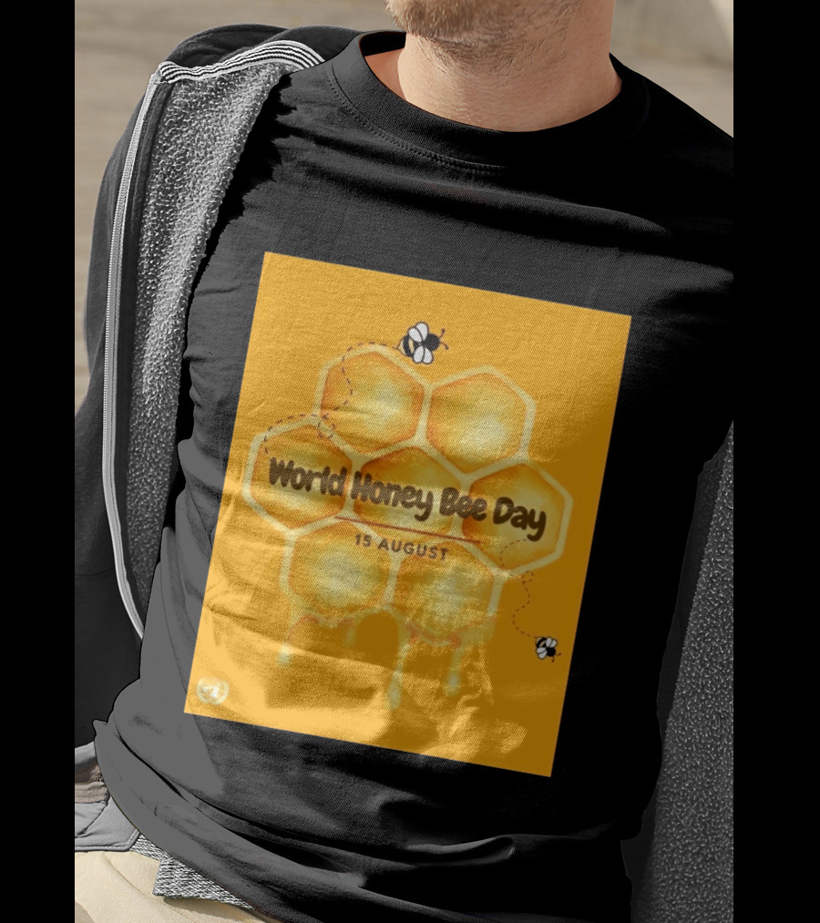 World Honey Bee Day 15 August Honeycomb T-Shirt