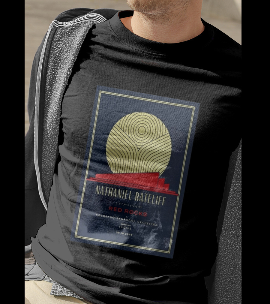 Nathaniel Rateliff Red Rocks Colorado Symphony Orchestra Special Guest Lucius 08.18.2026 T-Shirt