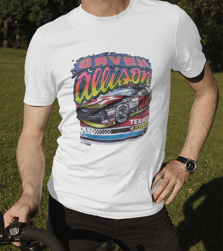 Davey Allison 28 Texaco Havoline Racing Ford Thunderbird T-Shirt