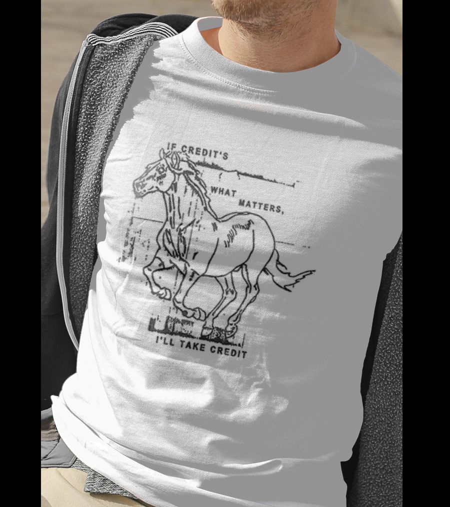 Hot Snakes Autimatic Midnight If Credit’s What Matters Horse T-Shirt