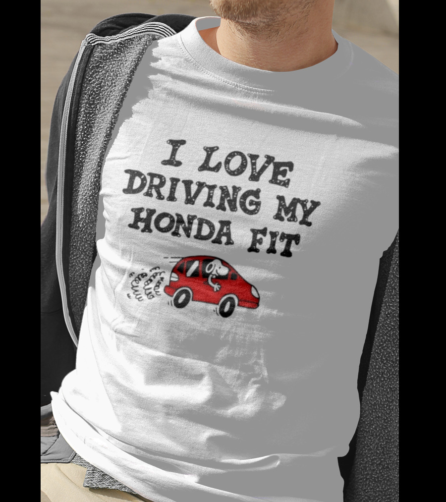 I Love Driving My Honda Fit With Snoopy T-Shirt