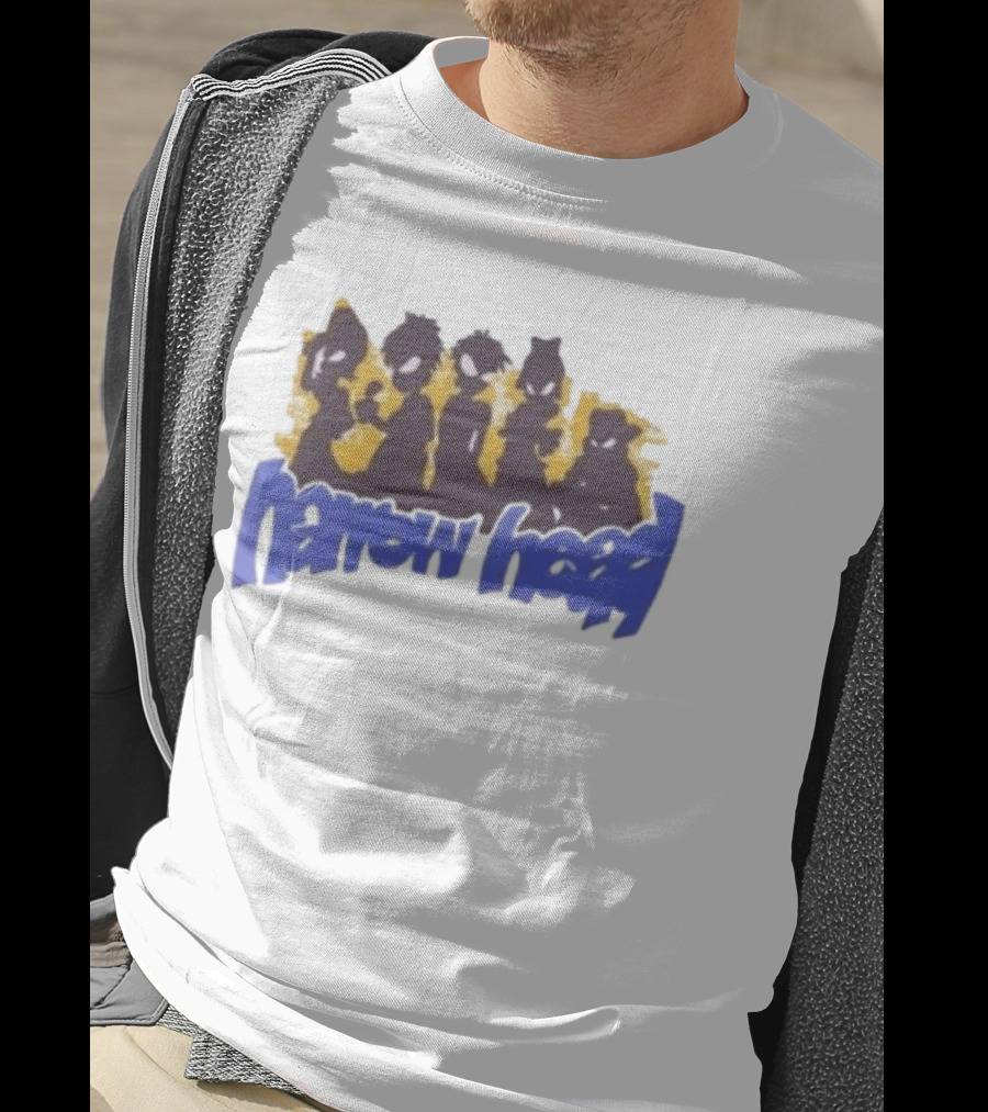 Narrow Head Silhouette Alien Characters T-Shirt
